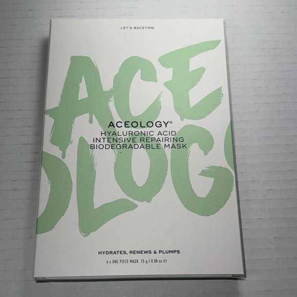 Aceology HYALURONIC ACID INTENSIVE REPAIRING BIODEGRADABLE MASK - Picture 1 of 7